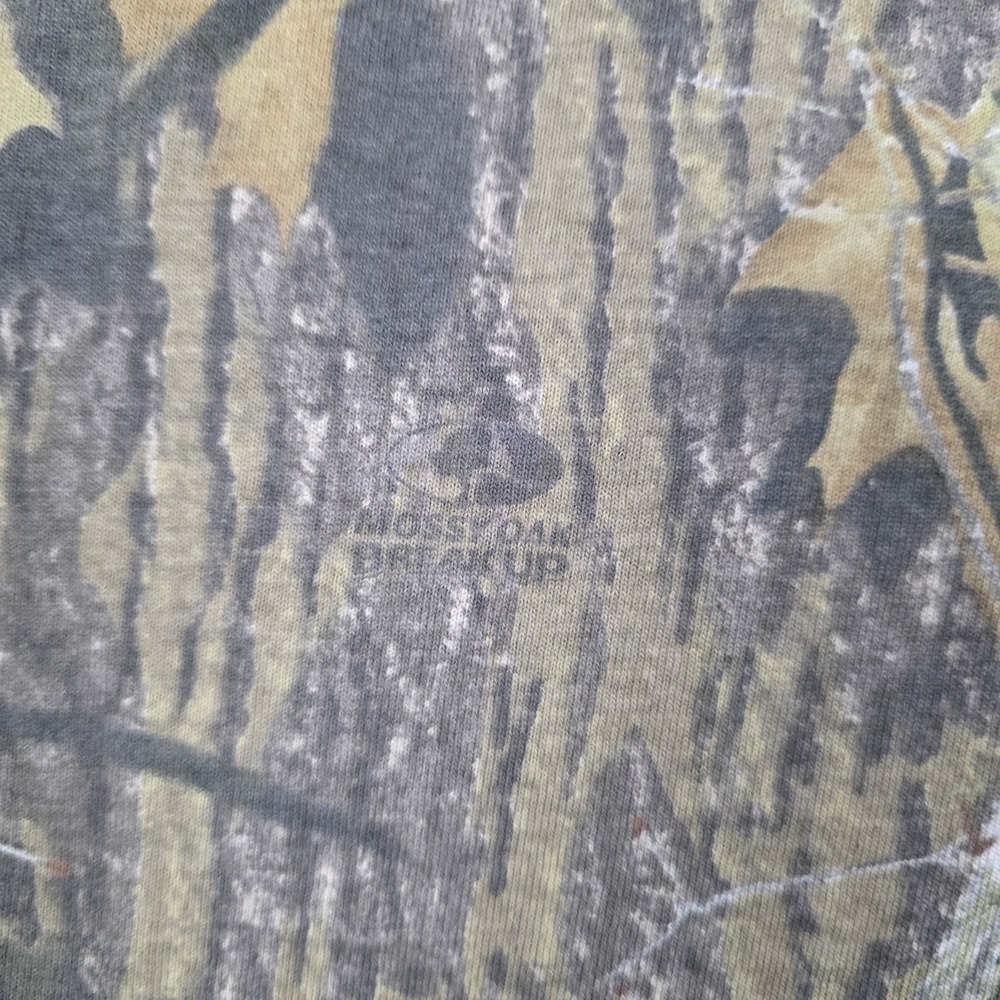 Mossy Oak Shirt Mens 2XL Break Up Camo Bottomland Hunting Vtg Jerzees Outdoors - Picture 8 of 11